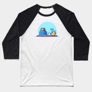 Toaster Bread And Tea Baseball T-Shirt